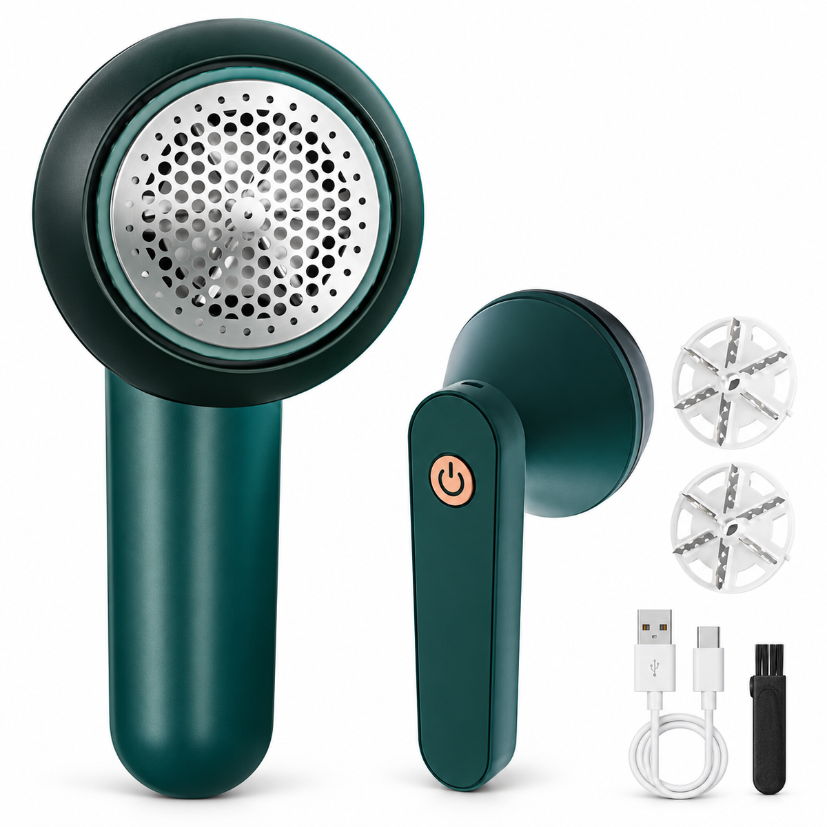 Rechargeable Fabric Shaver & Lint Remover – Electric Fuzz Trimmer with Safe Mesh Cover, USB Charging & Multi-Purpose Clothes Bobble Remover